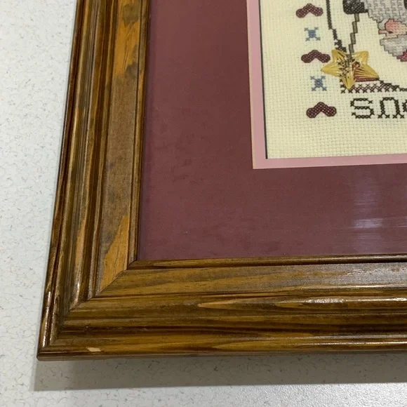 Joyous Noel Framed Cross-Stitch Art - Picture 13 of 16